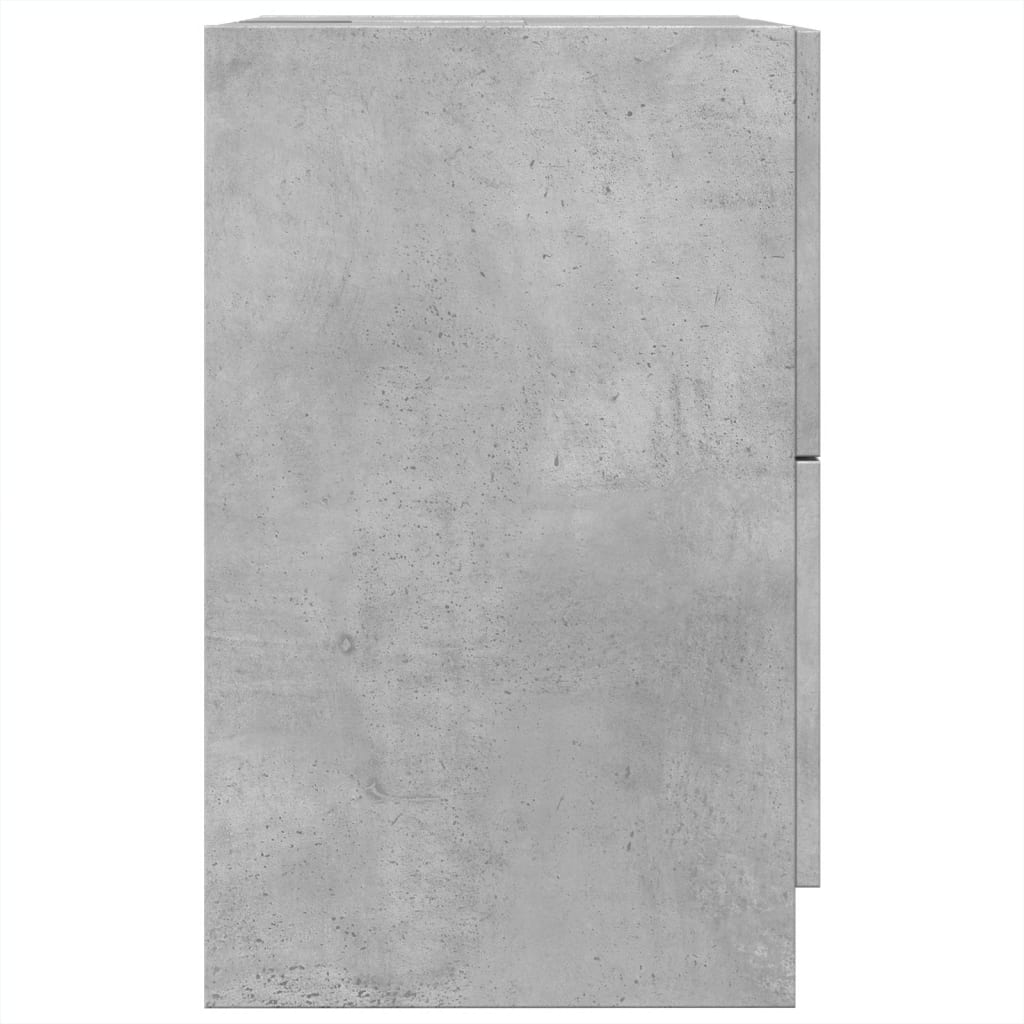 Mobile Lavabo Grigio Cemento 80x33x60 cm in Legno Multistrato 848104