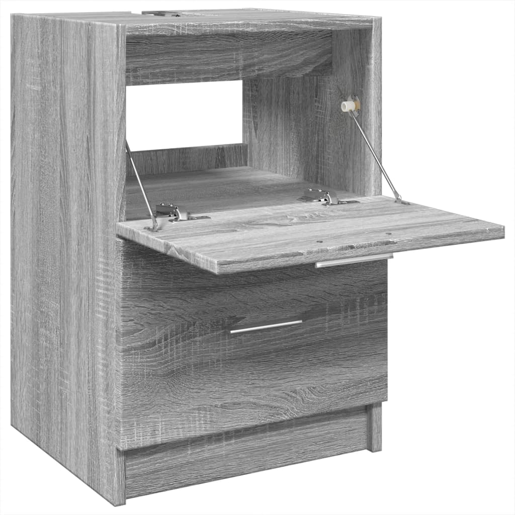 Mobile Lavabo-Armadietto da bagno Grigio Sonoma 40x37x59 cm in Truciolare