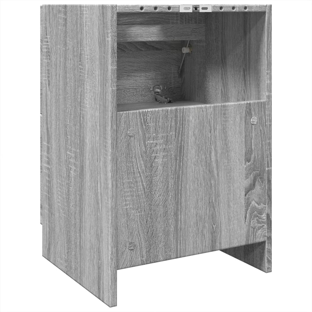 Mobile Lavabo-Armadietto da bagno Grigio Sonoma 40x37x59 cm in Truciolare