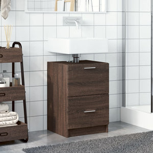 Mobile Lavabo Rovere Marrone 40x37x59 cm in Truciolare