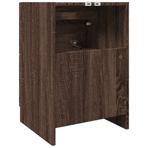 Mobile Lavabo-Armadietto da bagno Rovere Marrone 40x37x59 cm in Truciolare