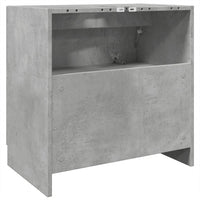 Mobile Lavabo-Armadietto da bagno Grigio Cemento 59x37x59 cm in Truciolare