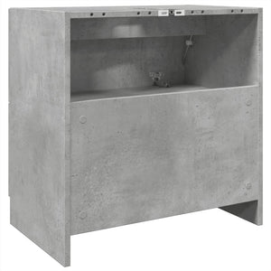 Mobile Lavabo-Armadietto da bagno Grigio Cemento 59x37x59 cm in Truciolare