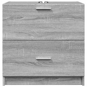 Mobile Lavabo Grigio Sonoma 59x37x59 cm in Truciolare