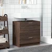 Mobile Lavabo Rovere Marrone 59x37x59 cm in Truciolare 848114