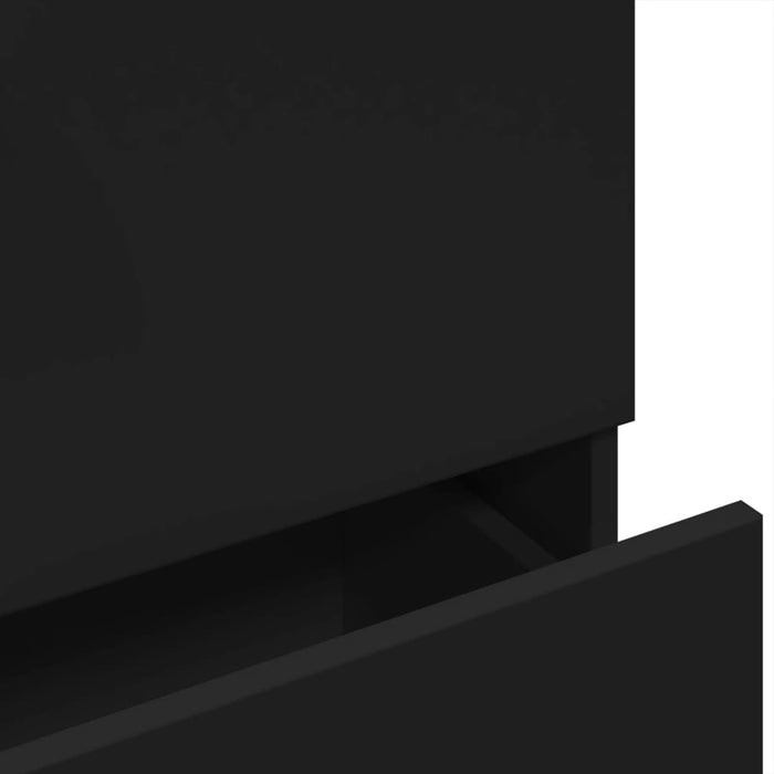 vidaXL Mobile Lavabo Nero 78x37x59 cm in Truciolare