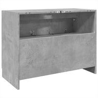 Mobile Lavabo-Armadietto da bagno Grigio Cemento 78x37x59 cm in Truciolare
