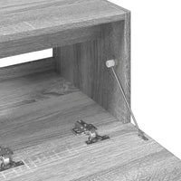 Mobile Lavabo-Armadietto da bagno Grigio Sonoma 78x37x59 cm in Truciolare