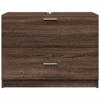 Mobile Lavabo Rovere Fumo 78x37x59 cm in Truciolare 848121