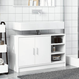 Mobile Lavabo Bianco 90x29x55 cm in Truciolato 848122