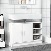 vidaXL Mobile Lavabo Bianco 90x29x55 cm in Truciolato