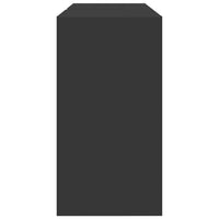 Mobile Lavabo-Armadietto da bagno Nero 90x29x55 cm in Truciolato