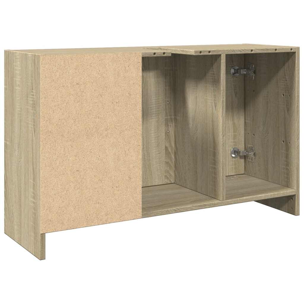Mobile Lavabo-Armadietto da bagno Rovere Sonoma 90x29x55 cm in Truciolare