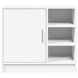 Mobile Lavabo-Armadietto da bagno Bianco 63x29x55 cm in Truciolato 294146
