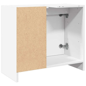 Mobile Lavabo-Armadietto da bagno Bianco 63x29x55 cm in Truciolato 294146