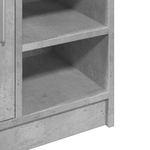 Mobile Lavabo Grigio Cemento 63x29x55 cm in Legno Multistrato
