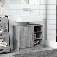 Mobile Lavabo Grigio Sonoma 63x29x55 cm in Legno Multistrato 848134