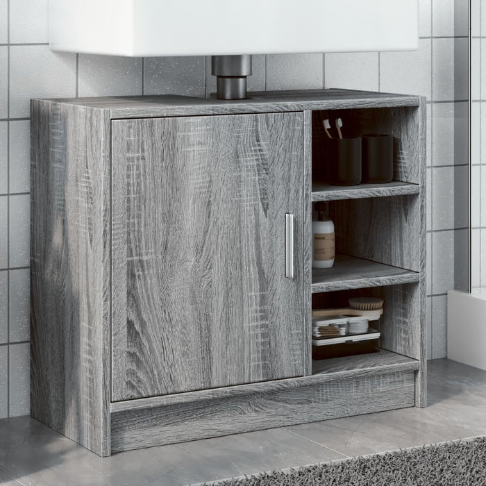 Mobile Lavabo Grigio Sonoma 63x29x55 cm in Legno Multistrato 848134