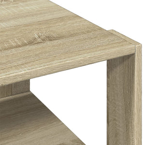 Tavolino Salotto Rovere Sonoma 51,5x51,5x30cm Legno Multistrato 848138