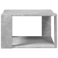 Tavolino Salotto Grigio Cemento 51,5x51,5x30 Legno Multistrato