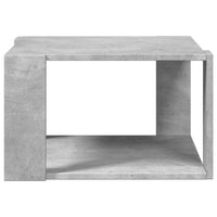 Tavolino Salotto Grigio Cemento 51,5x51,5x30 Legno Multistrato