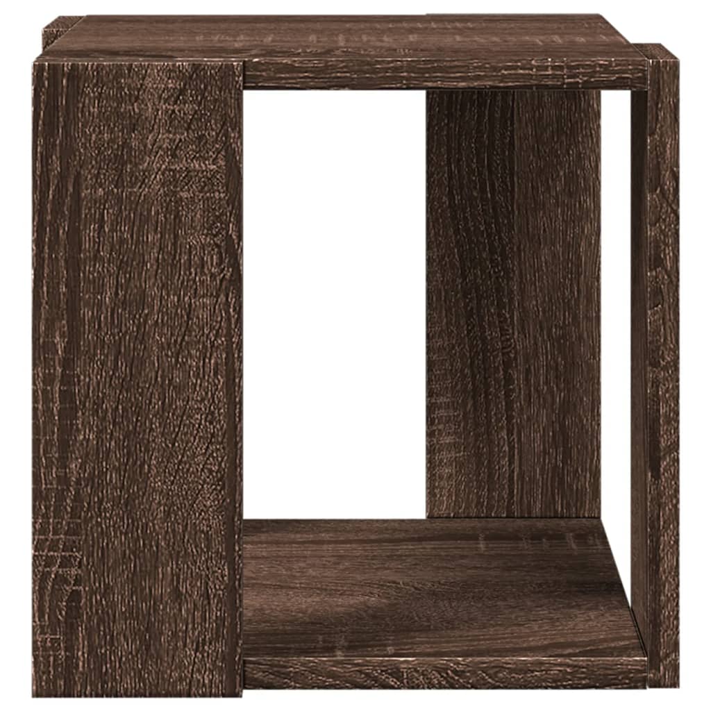 Tavolino da Salotto Rovere Marrone 32x32x30cm Legno Multistrato 848149
