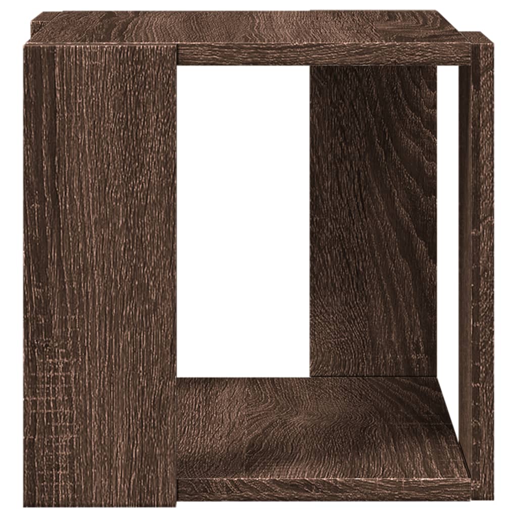 Tavolino da Salotto Rovere Marrone 32x32x30cm Legno Multistrato 848149