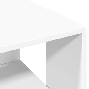 Tavolino da Salotto Bianco 89,5x48x30 cm in Legno Multistrato