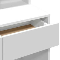 Toeletta con Specchio Bianco 80x41x144,5 cm 848171