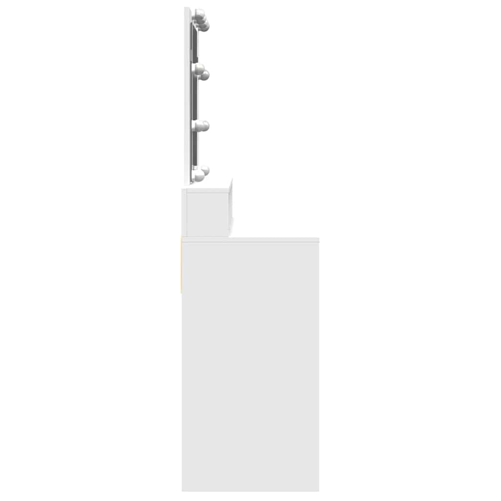 Toeletta con LED Bianca 80x41x144,5 cm 848178