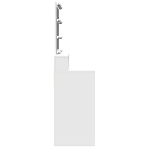 Toeletta con LED Bianca 80x41x144,5 cm 848178