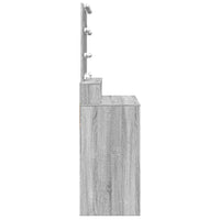 vidaXL Toeletta con LED Grigio Sonoma 80x41x144,5 cm