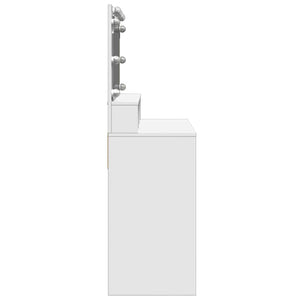 Toeletta con LED Bianca 80x41x134,5 cm 848185