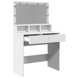 Toeletta con LED Bianca 80x41x134,5 cm