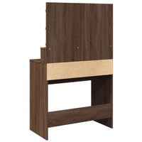 Toeletta con LED Rovere Marrone 80x41x134,5 cm