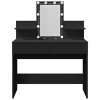 Toeletta con LED Nero 100x40x130 cm 848200