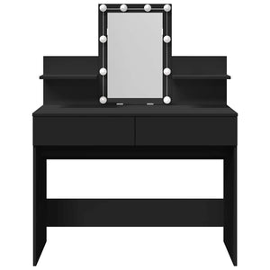 Toeletta con LED Nero 100x40x130 cm 848200