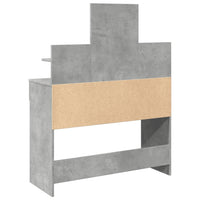 Toeletta con LED Grigio Cemento 100x40x130 cm