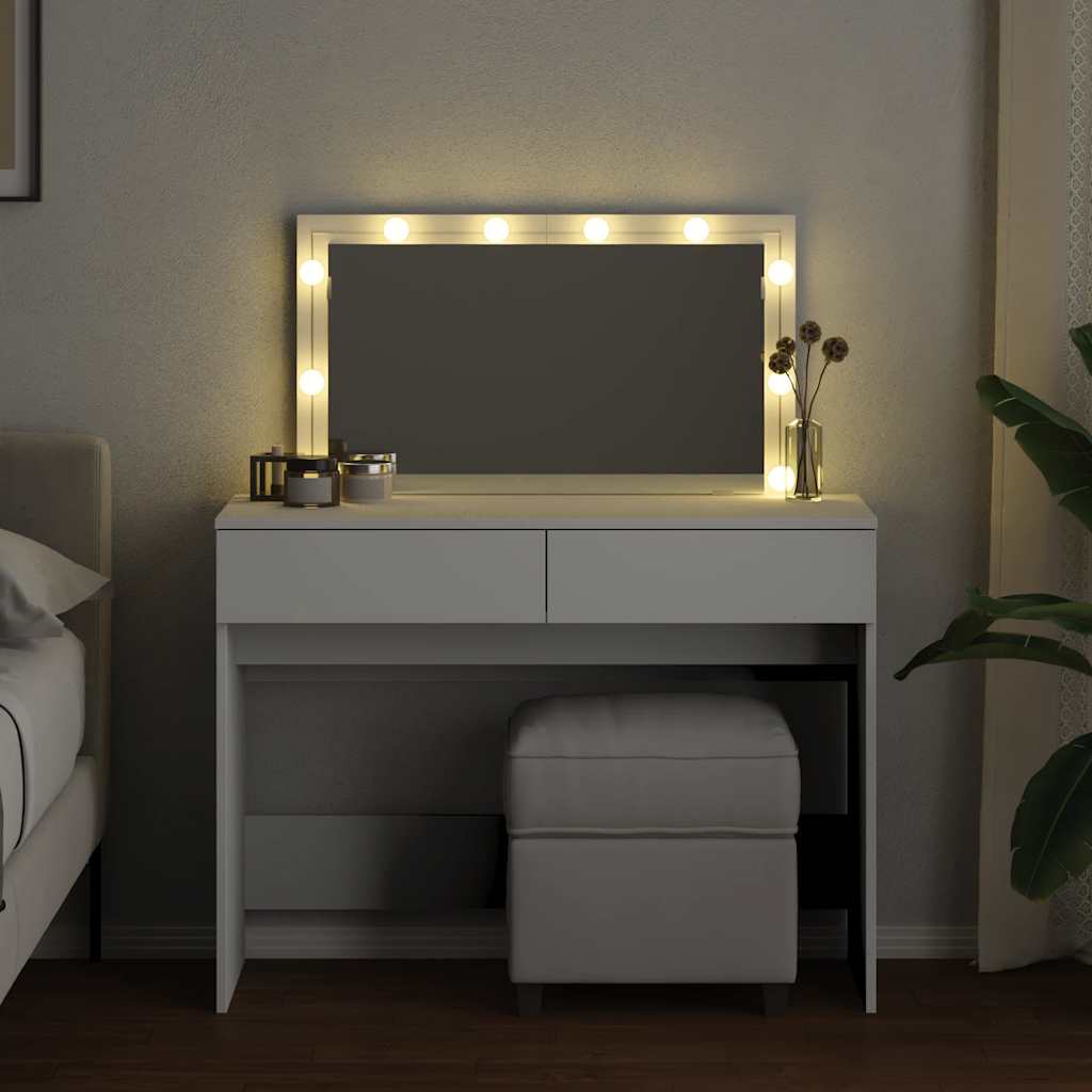 vidaXL Toeletta con LED Bianco 100x40x120 cm