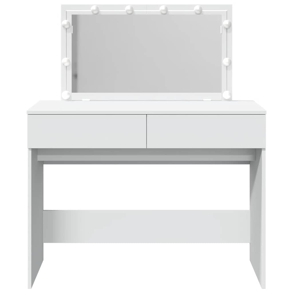 vidaXL Toeletta con LED Bianco 100x40x120 cm