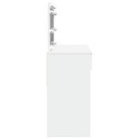 vidaXL Toeletta con LED Bianco 100x40x120 cm