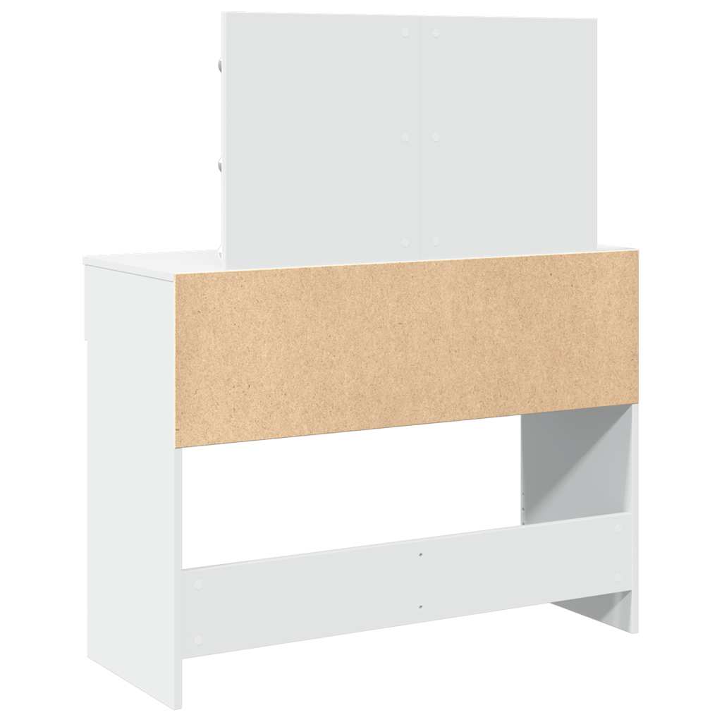 vidaXL Toeletta con LED Bianco 100x40x120 cm