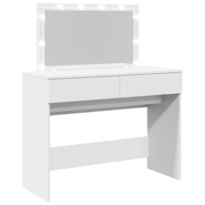 vidaXL Toeletta con LED Bianco 100x40x120 cm
