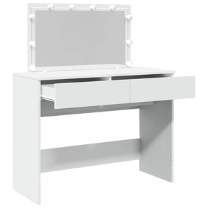 vidaXL Toeletta con LED Bianco 100x40x120 cm