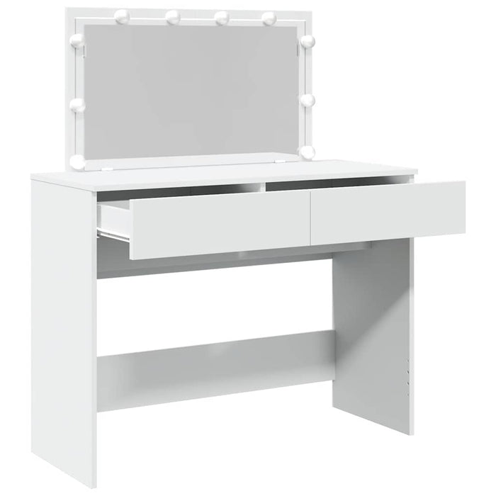 vidaXL Toeletta con LED Bianco 100x40x120 cm