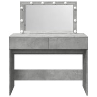 Toeletta con LED Grigio Cemento 100x40x120 cm