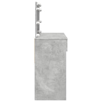 Toeletta con LED Grigio Cemento 100x40x120 cm