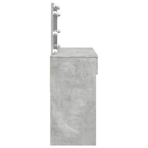 Toeletta con LED Grigio Cemento 100x40x120 cm