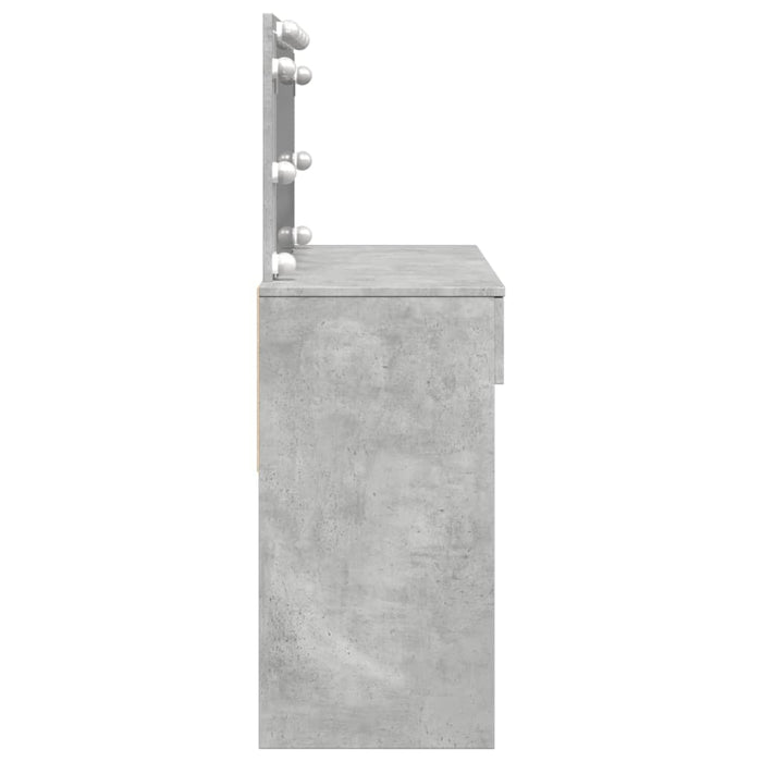 Toeletta con LED Grigio Cemento 100x40x120 cm