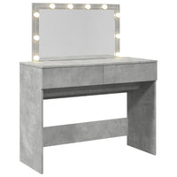 Toeletta con LED Grigio Cemento 100x40x120 cm